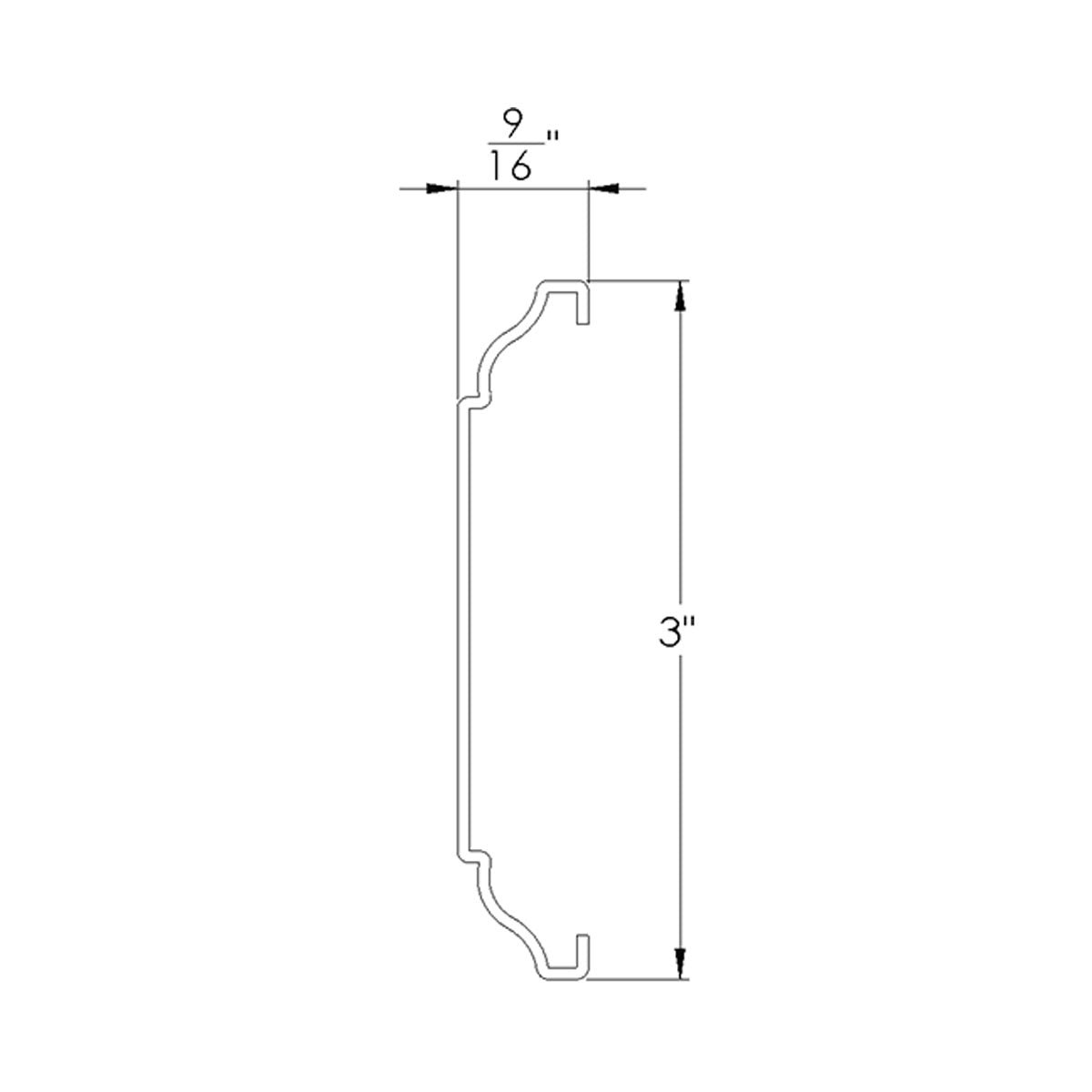 1641: Mullion / Pilaster (90")