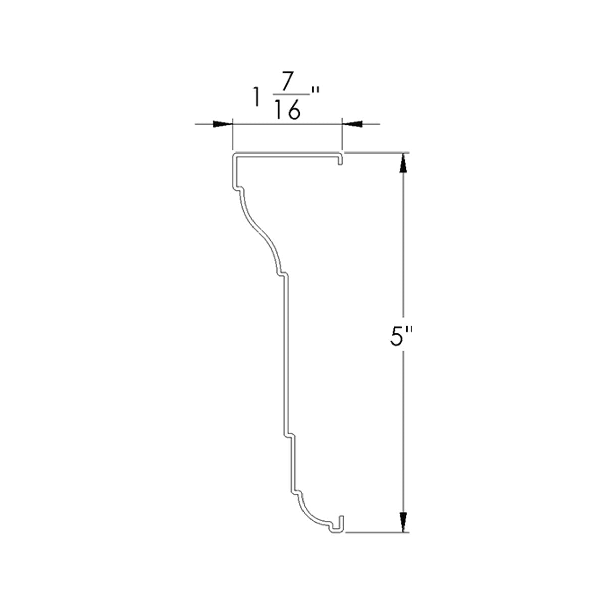 1783: Baseboard / Door Casing (90")